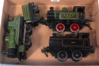 Lot 450 - 3 Bing clockwork locos including...