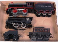 Lot 451 - A small tray containing a black 6 wheel Bing...