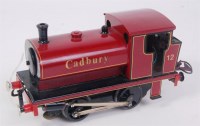 Lot 452 - A Highfield Models 12 volt DC red 0-4-0...