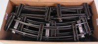 Lot 415 - A box of Marklin GI clockwork track including...