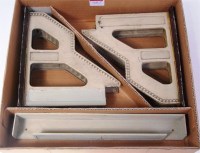 Lot 467 - An 0 gauge footbridge comprising Marklin metal...