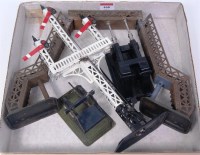Lot 468 - 4 Bing accessories including a repaired and...