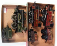 Lot 448 - 3 Bing clockwork locos including a green 0-4-0...