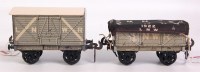 Lot 458 - A Bassett-Lowke 1923-6 grey LNWR covered goods...