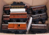 Lot 435 - A small tray containing 9 assorted 4 wheel...