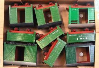 Lot 577 - A tray containing 9 wooden kit built SM32...