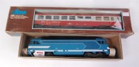 Lot 590 - A Lima blue SNCF 67001 bogie loco (G) with a...