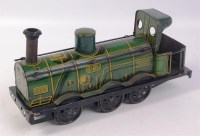 Lot 600 - A green CR French 0-6-0 lithographed floor...