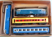 Lot 593 - A Triang/Novo Blue Flier bogie loco (G) with...
