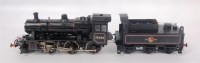Lot 595 - A kit built 2 rail 0 gauge black BR class 2...