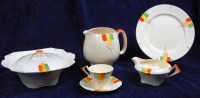 Lot 49 - An Art Deco part ceramic dinner service,...