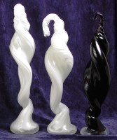 Lot 54 - A near pair of 1960s art glass freestanding...