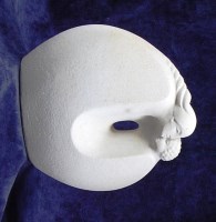 Lot 55 - A modern Marbell carved stone sculpture, of...