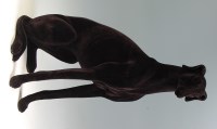 Lot 119 - A contemporary black velvet covered model of a...