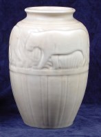 Lot 97 - A Pilkington's Lancastrian Art Deco pale glaze...