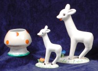 Lot 121 - A 1930s Shelley Pottery squat vase, in the...