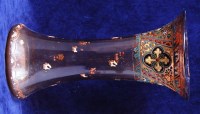Lot 172 - A circa 1900 Lobmeyr style glass vase, of...