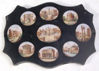 Lot 323 - A 19th century Italian 'Grand Tour' black...