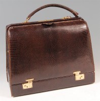 Lot 350 - A Gucci faux snakeskin jewellery bag, with...