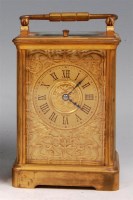 Lot 521 - A late 19th century French repeating carriage...