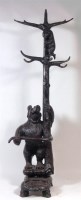 Lot 550 - A Black Forest carved bear hall stand,...