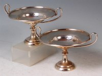 Lot 194 - A pair of George V silver pedestal bonbon...