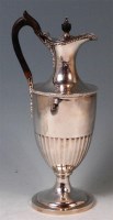 Lot 195 - A late Victorian silver pedestal ewer, in the...