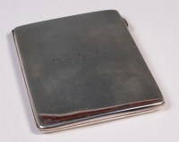 Lot 201 - A silver pocket cigarette case, reputedly...