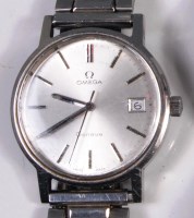 Lot 213 - An Omega of Geneva steel cased gents...