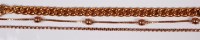 Lot 230 - A 9ct gold hollow curblink bracelet; a 9ct...