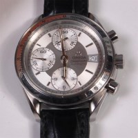 Lot 238 - An Omega Speedmaster steel cased gents...