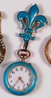 Lot 252 - A circa 1900 Swiss silver and guilloche enamel...