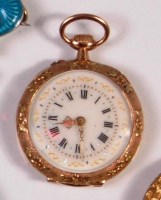Lot 253 - A late 19th century French gold cased ladies...
