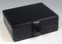Lot 257 - A contemporary Omega black leather gents...