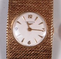 Lot 267 - A Longines 9ct gold ladies wristwatch, having...