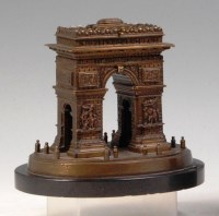 Lot 306 - A circa 1900 French bronze model of the Arc de...