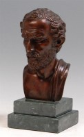 Lot 307 - A 20th century bronze bust of a Roman...