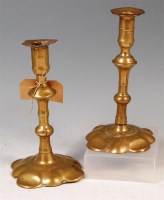 Lot 357 - A matched pair of early 18th century brass...