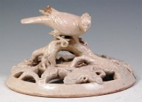 Lot 378 - A Chinese celadon glazed stoneware censor...