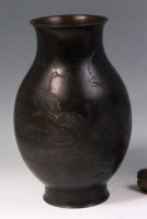 Lot 383 - A 19th century Chinese bronze vase, of...