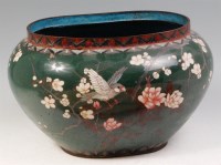 Lot 387 - A Japanese Meiji period cloisonné enamel...
