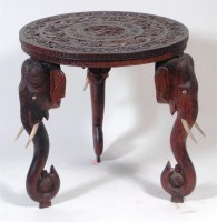 Lot 398 - An early 20th century Anglo-Indian heavily...