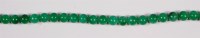 Lot 411 - A beaded jade necklace, 44cm, each bead dia....
