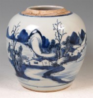 Lot 437 - A Chinese export ginger jar, of typical...