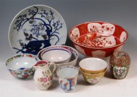 Lot 441 - Mixed Chinese ceramics to include; assorted...