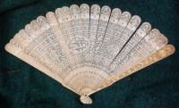 Lot 443 - A 19th century Cantonese finely carved ivory...