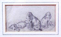 Lot 477 - Ernest Howard Shepard (1879-1976) - Spaniels,...