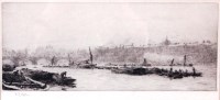 Lot 492 - William L Wyllie (1851-1931) - Somerset House...