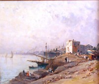 Lot 500 - Nicholas de Corsi (1882-1956) - Italian port...