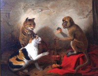 Lot 503 - Circle of Edmund Bristow (1787-1876) - Monkey...